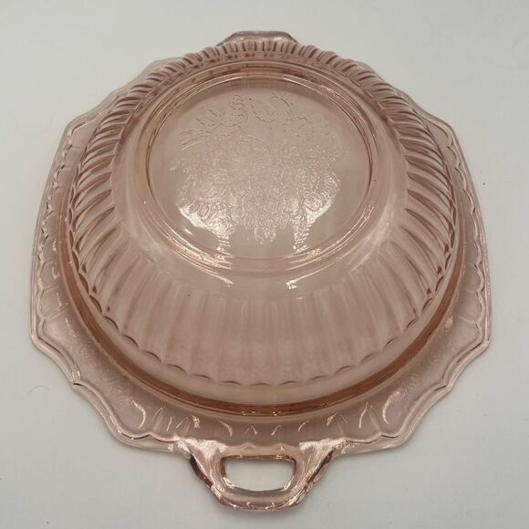 Mayfair Open Rose Depression Glass Serving Bowl - Picture 5 of 12